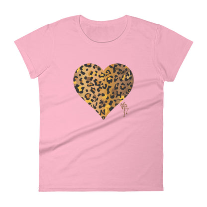 Leopard Heart Women's T-shirt