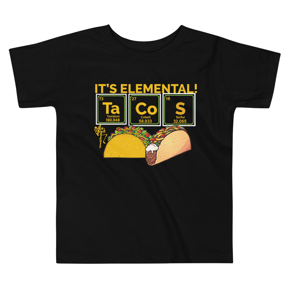 Tacos, It's Elemental Toddler Short Sleeve Tee