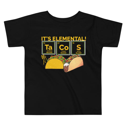 Tacos, It's Elemental Toddler Short Sleeve Tee