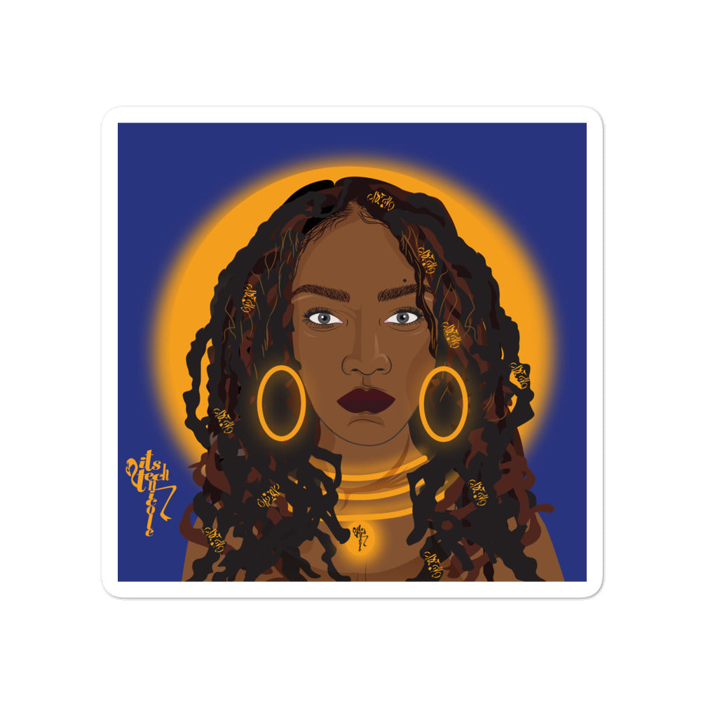 Loc'd Bubble-free stickers