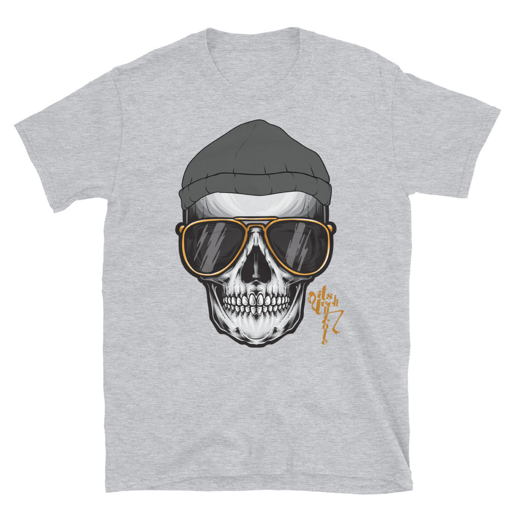 Skull and Beanie Short-Sleeve T-Shirt