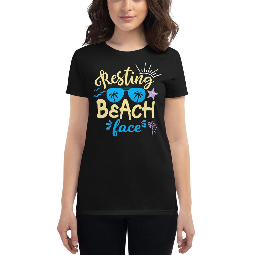 Resting Beach Face Women's short sleeve t-shirt