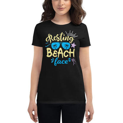 Resting Beach Face Women's short sleeve t-shirt