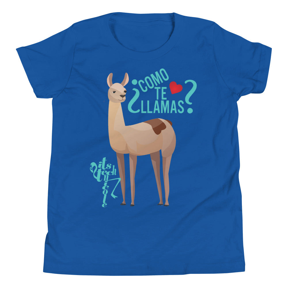 Como Te Llamas Youth Short Sleeve T-Shirt