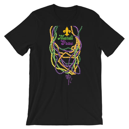 Mardi Gras Beads (Dark) T-Shirt