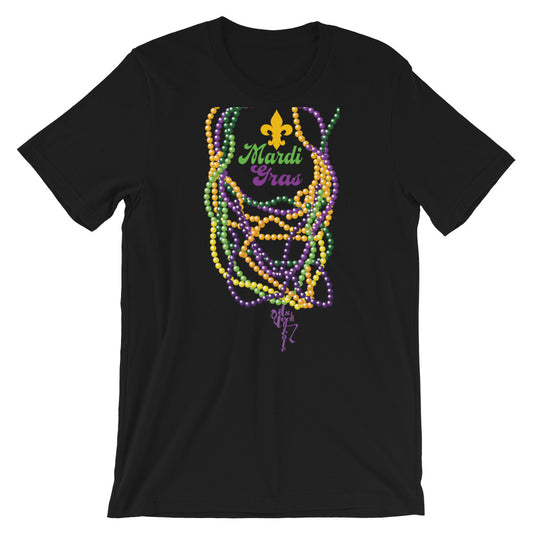 Mardi Gras Beads (Dark) T-Shirt