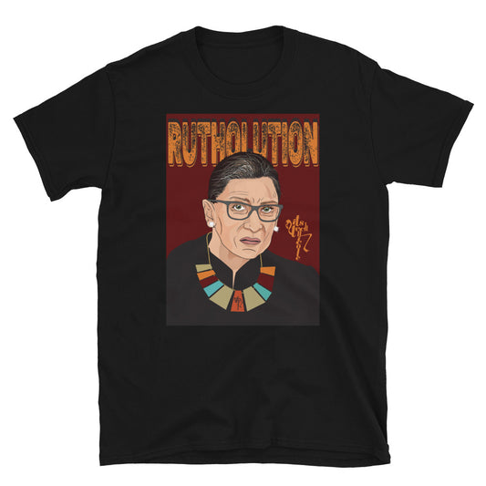 Ruth Bader Ginsburg Tribute Art Short-Sleeve Unisex T-Shirt
