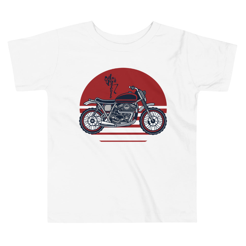Motorcycle (Red) Toddler Short Sleeve Tee