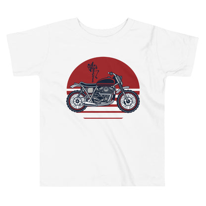 Motorcycle (Red) Toddler Short Sleeve Tee