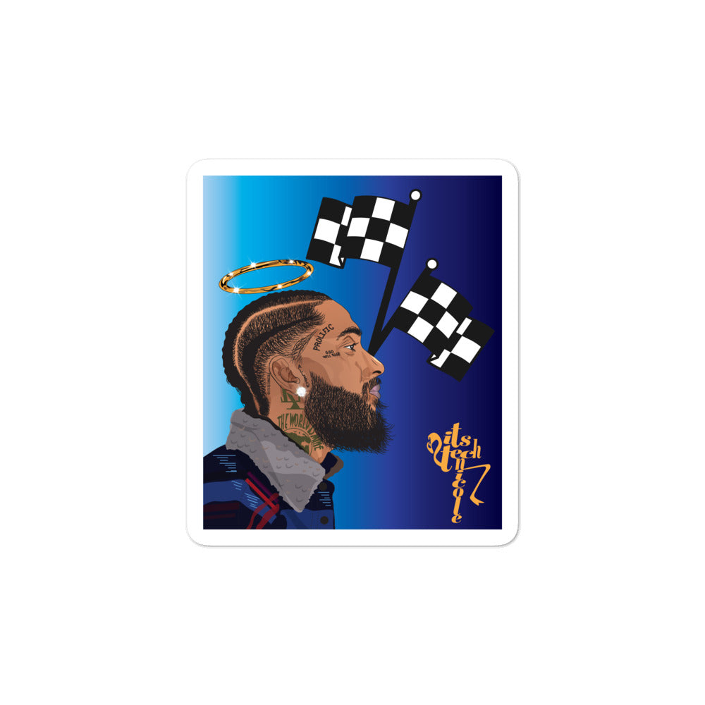Nipsey Tribute Bubble-free stickers