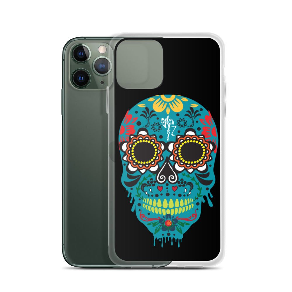 Dia de los Muertos Azul iPhone Case