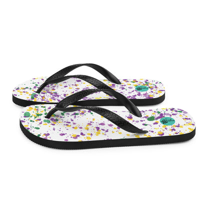 Mardi Gras Flip-Flops