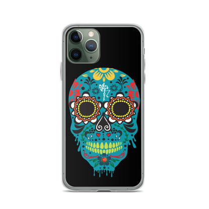 Dia de los Muertos Azul iPhone Case