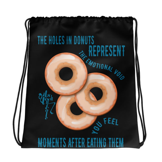 Donut Holes Drawstring bag