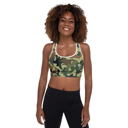 Camouflage Padded Sports Bra