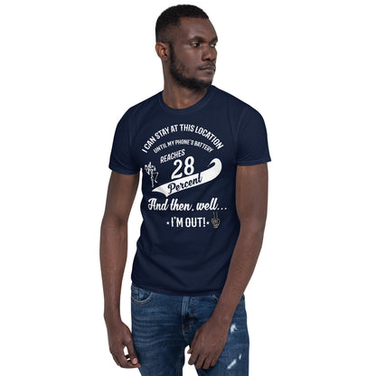 28% Battery Short-Sleeve Unisex T-Shirt