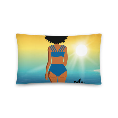 Beach Sunrise Basic Pillow