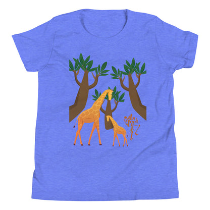 Giraffe Mama and Baby Youth Short Sleeve T-Shirt