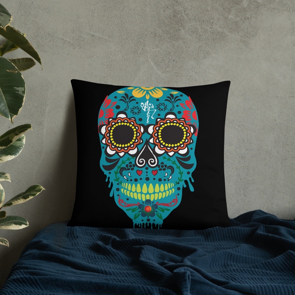 Dia de los Muertos Azul Pillow