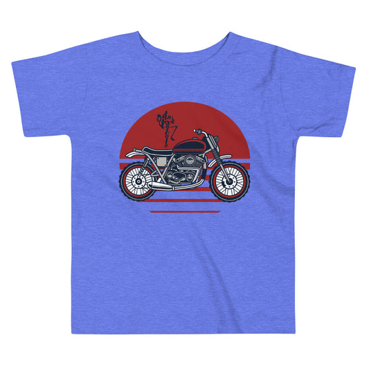 Motorcycle (Red) Toddler Short Sleeve Tee