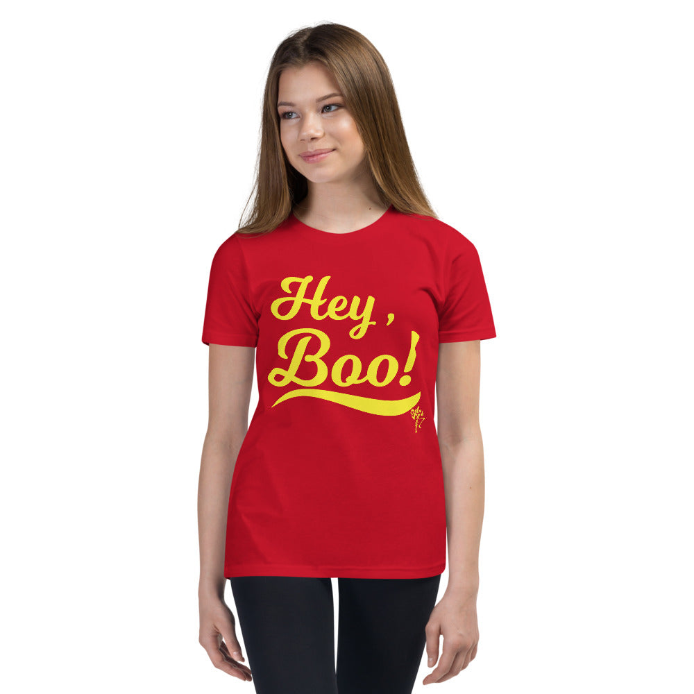 Hey, Boo! Youth Short Sleeve T-Shirt