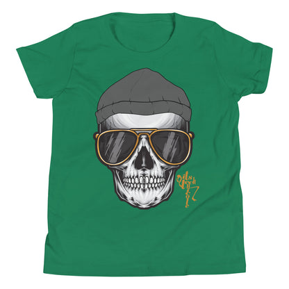 Skull and Beanie Youth Short Sleeve T-Shirt