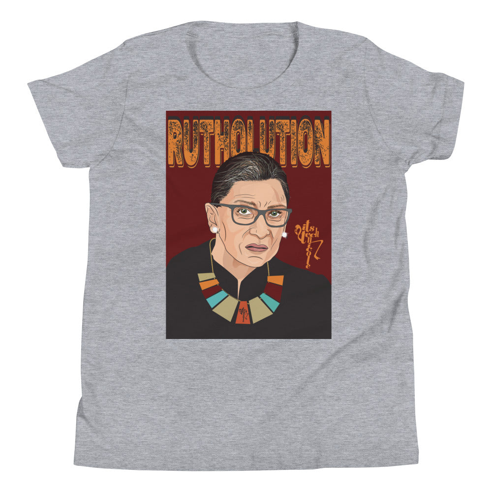 Ruth Bader Ginsburg Tribute Art Youth Short Sleeve T-Shirt