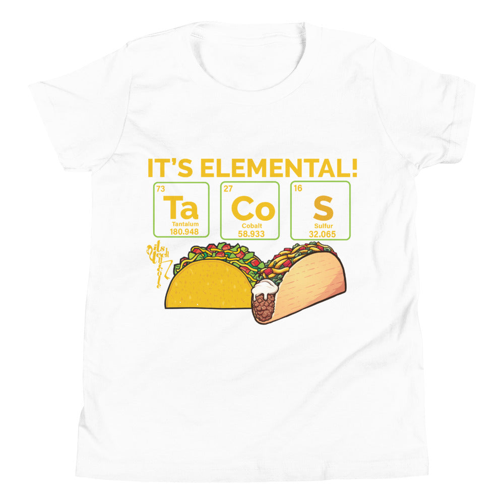 Tacos, It's Elemental Youth Short Sleeve T-Shirt