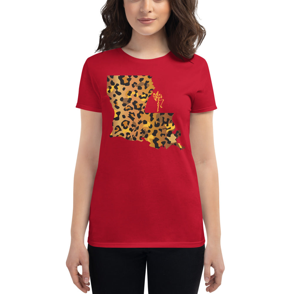 Louisiana Leopard Short Sleeve T-shirt