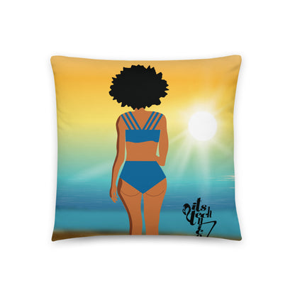 Beach Sunrise Basic Pillow
