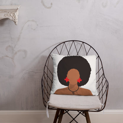 Melanin Poppin' with Texas Earrings Pillow