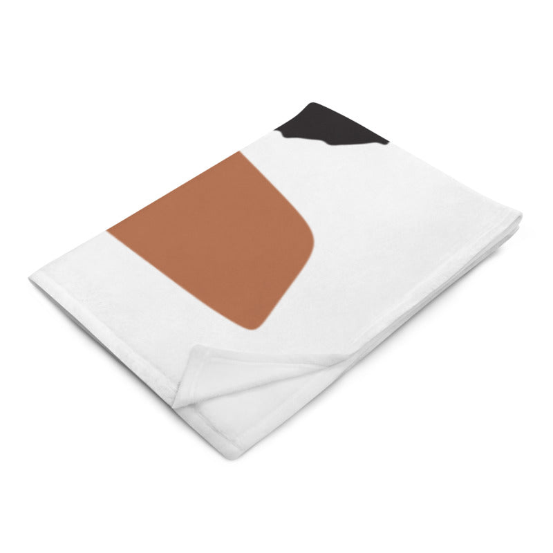 Melanin Poppin' with Texas Earrings Throw Blanket