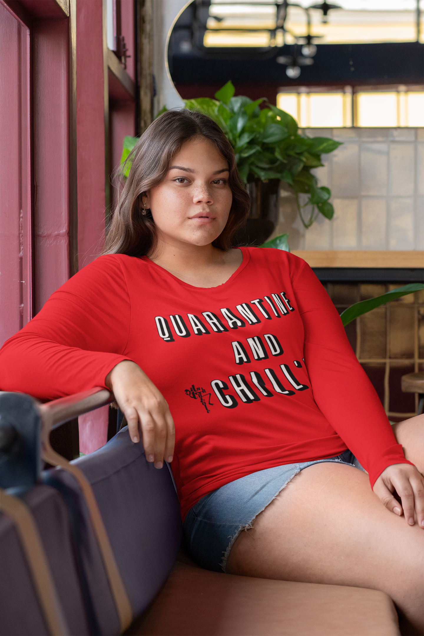 Quarantine and Chill'n Unisex Long Sleeve Tee