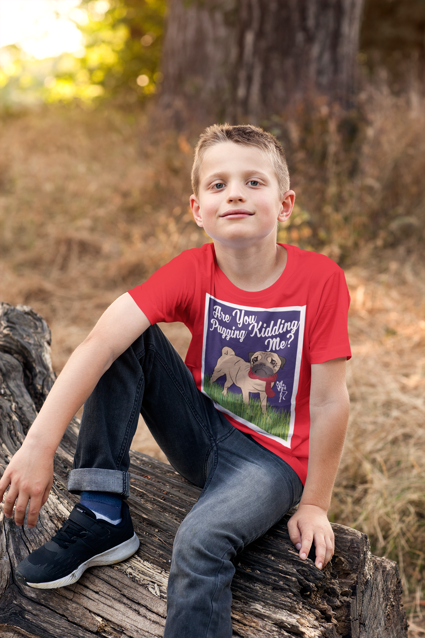Are You Pugging Kidding Me? Youth Short Sleeve T-Shirt