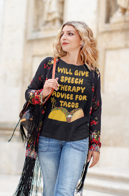 Speech Therapy for Tacos Women's short sleeve t-shirt