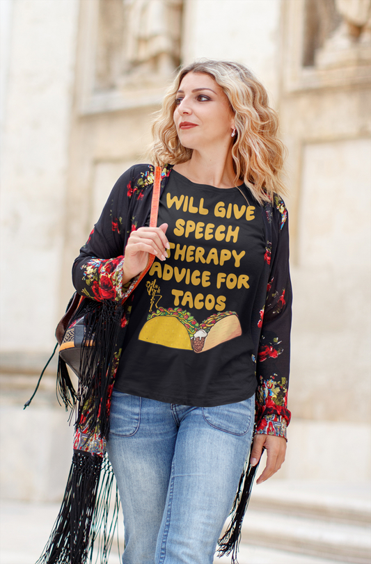 Speech Therapy for Tacos Women's short sleeve t-shirt
