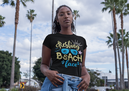 Resting Beach Face Women's short sleeve t-shirt