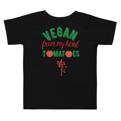 Vegan From My Head Tomatoes Toddler Short Sleeve Tee