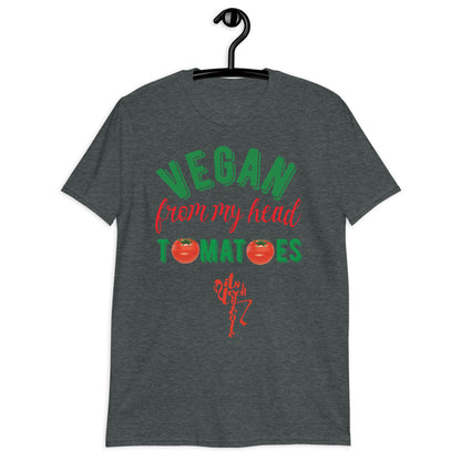 Vegan From My Head Tomatoes Short-Sleeve Unisex T-Shirt