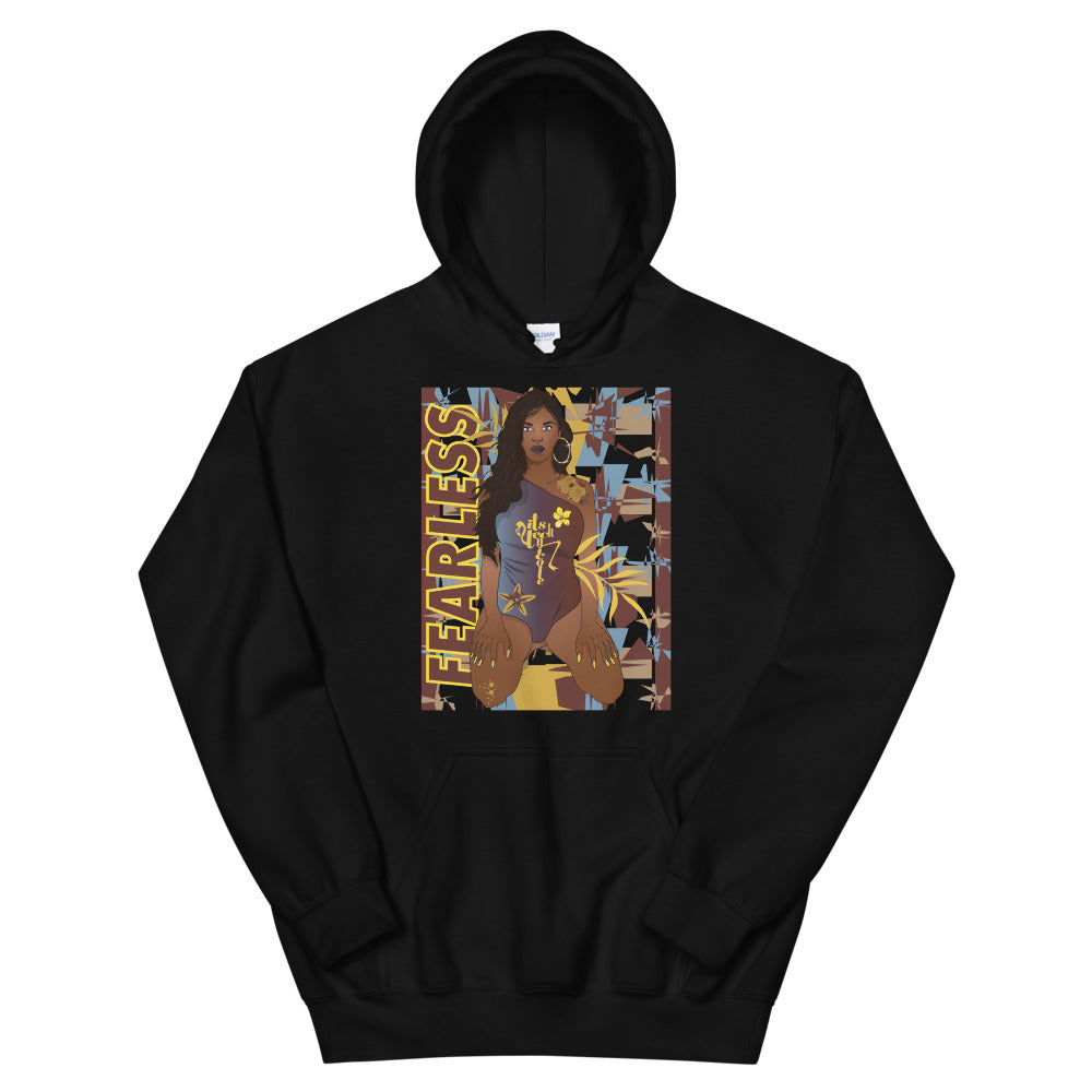 Art Inspired by Jordan 1 Mid SE Fearless Maison Chateau Rouge Unisex Hoodie