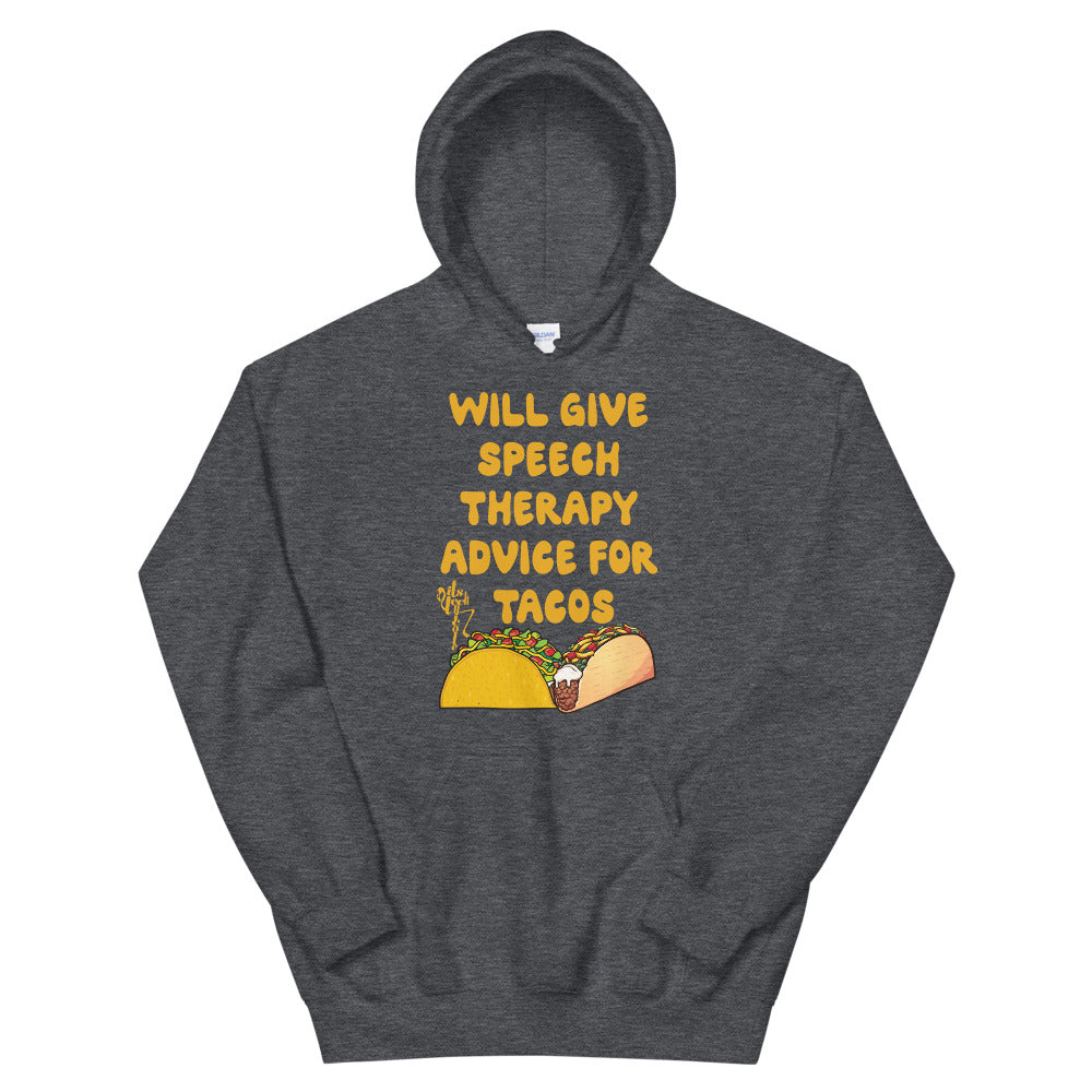 Speech Therapy for Tacos Unisex Hoodie