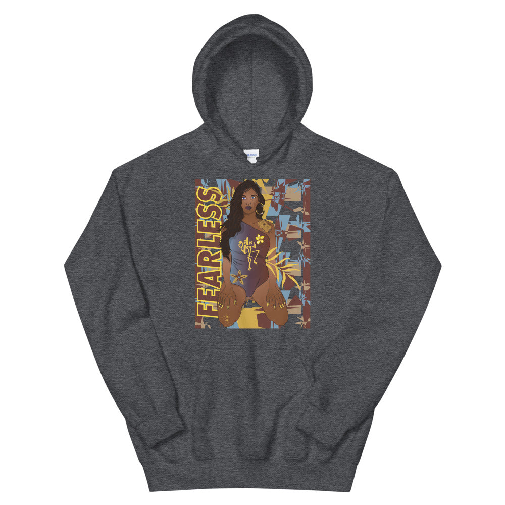 Art Inspired by Jordan 1 Mid SE Fearless Maison Chateau Rouge Unisex Hoodie