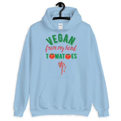 Vegan From My Head Tomatoes Unisex Hoodie