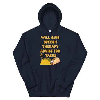 Speech Therapy for Tacos Unisex Hoodie