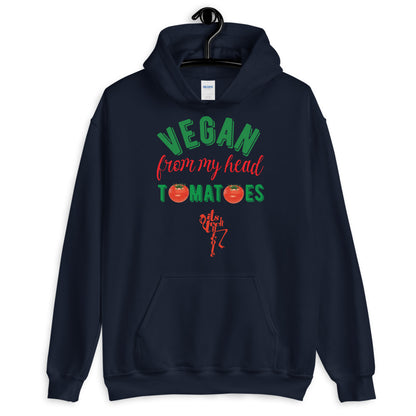Vegan From My Head Tomatoes Unisex Hoodie