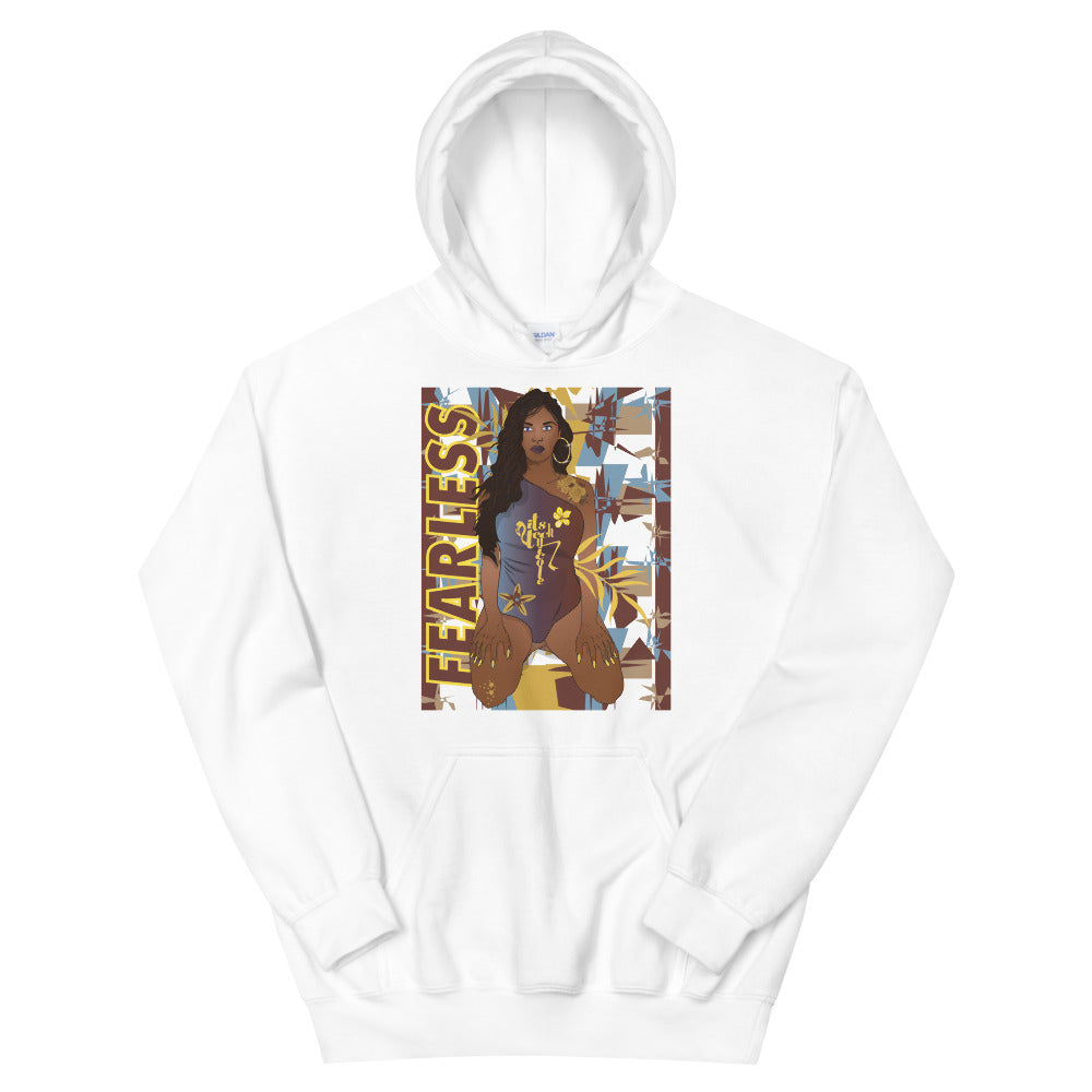 Art Inspired by Jordan 1 Mid SE Fearless Maison Chateau Rouge Unisex Hoodie