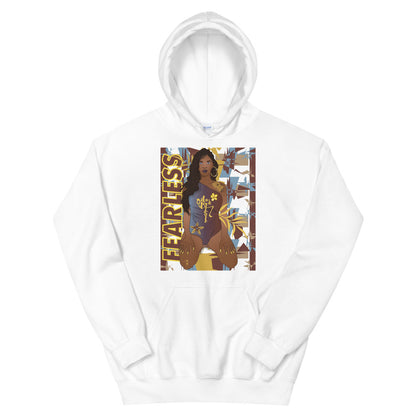 Art Inspired by Jordan 1 Mid SE Fearless Maison Chateau Rouge Unisex Hoodie