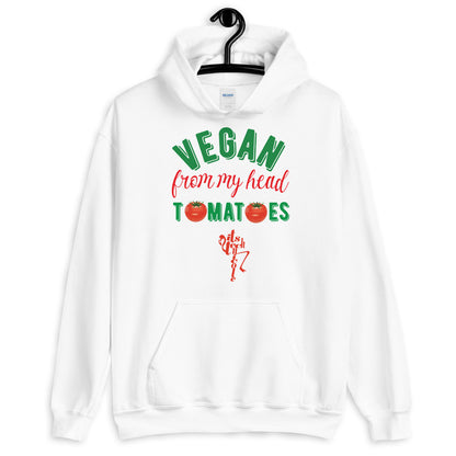 Vegan From My Head Tomatoes Unisex Hoodie