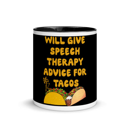 Speech Therapy for Tacos Mug with Color Inside