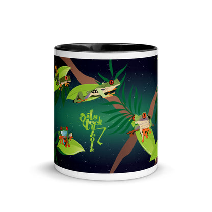 Red-Eyed Tree Frog Series 8 Mug with Color Inside